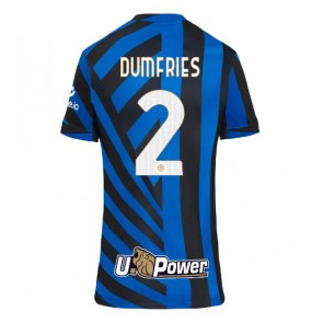 Inter Milan Denzel Dumfries #2 Dámské Domácí Dres 2024-25 Krátký Rukáv